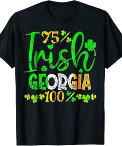 Full Of Shenanigans St Patrick"s Day Orca Fish Clovers T-Shirt